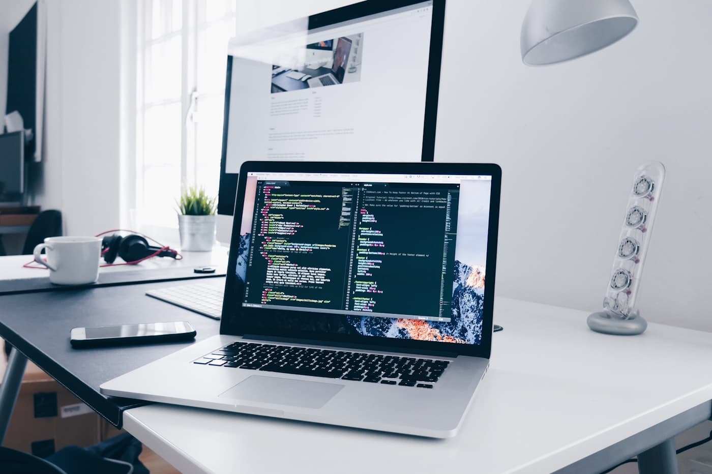 Developer workstation. tools that hold the plan under pressure